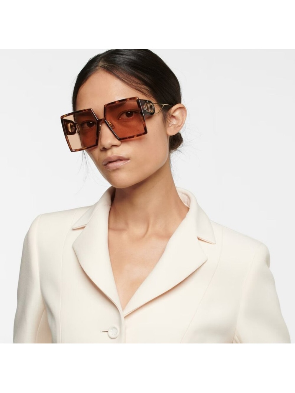 DIOR EYEWEAR 30Montaigne Tortoiseshell oversized sunglasses